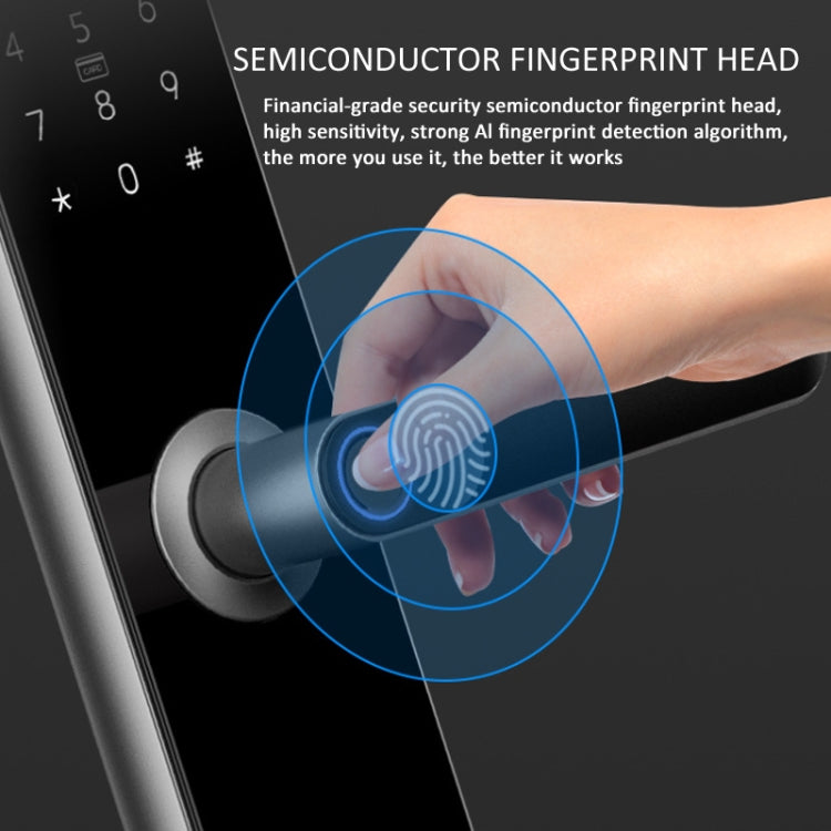 A60 Smart Fingerprint Password Door Lock With Doorbell, Basic Version Gray, Basic Version Gold, Tuya APP Version Gray, Tuya APP Version Gold