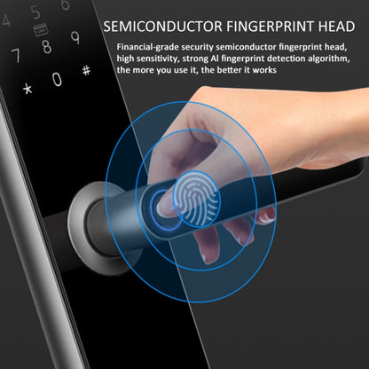 A60 Smart Fingerprint Password Door Lock With Doorbell, Basic Version Gray, Basic Version Gold, Tuya APP Version Gray, Tuya APP Version Gold