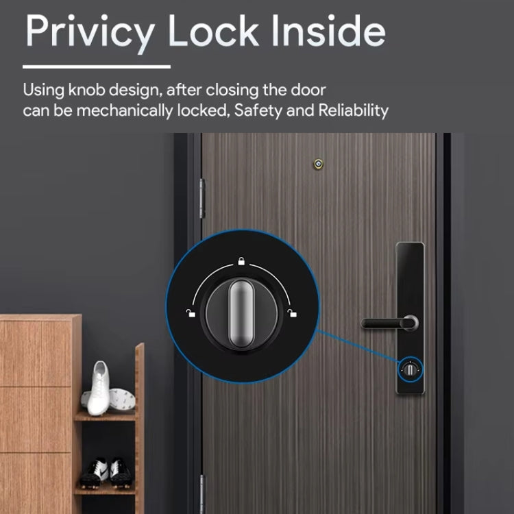 A60 Smart Fingerprint Password Door Lock With Doorbell, Basic Version Gray, Basic Version Gold, Tuya APP Version Gray, Tuya APP Version Gold