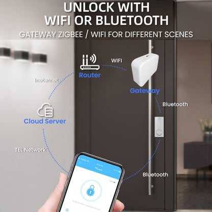 C87 Automatic Fingerprint Lock Entry Door Password Smart Lock, C87 Black