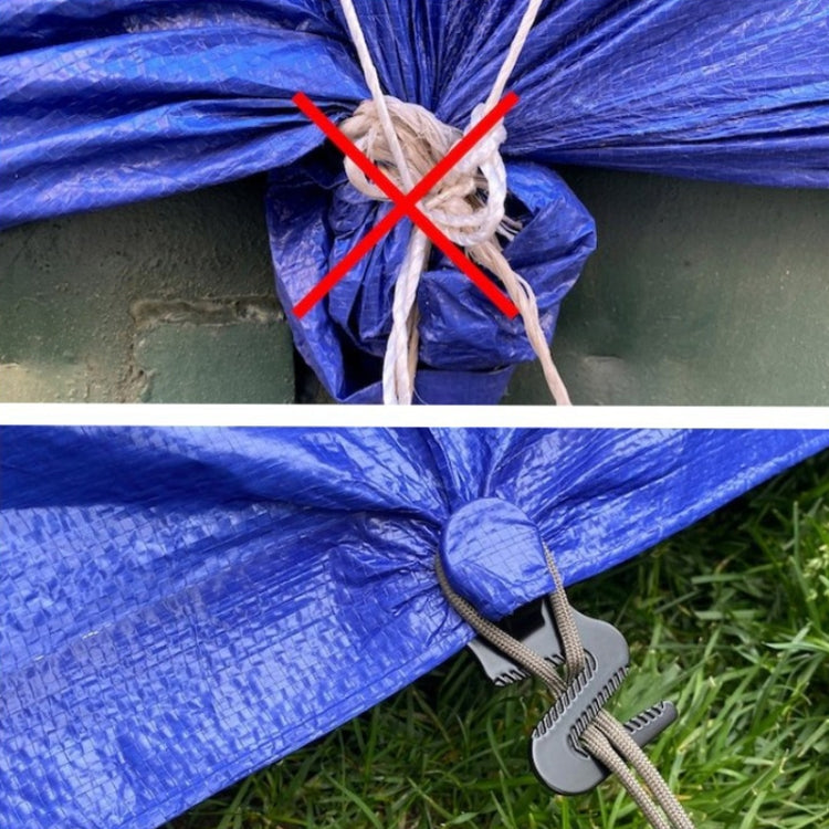 Tarp Grip Outdoor Camping Tent Hook And Loop Car Cover Pool Awning Fasteners, 2pcs /Pack