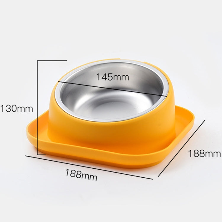 Cat And Dog Food Bowl Drinking All In One Pet Eating Slant Mouth Bowl