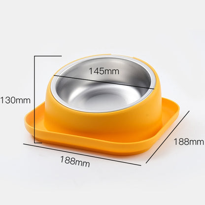 Cat And Dog Food Bowl Drinking All In One Pet Eating Slant Mouth Bowl