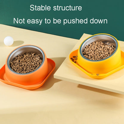 Cat And Dog Food Bowl Drinking All In One Pet Eating Slant Mouth Bowl