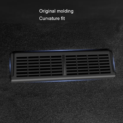 1pair Car Under-seat Vent Protection Cover Decoration Accessories, For Tesla Model Y