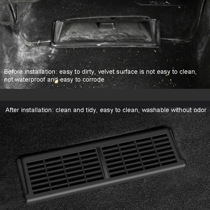 1pair Car Under-seat Vent Protection Cover Decoration Accessories, For Tesla Model Y