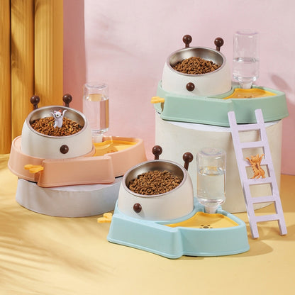 Pet Supplies Cat Food Bowl Complete Set Of Bowls For Cat Eating