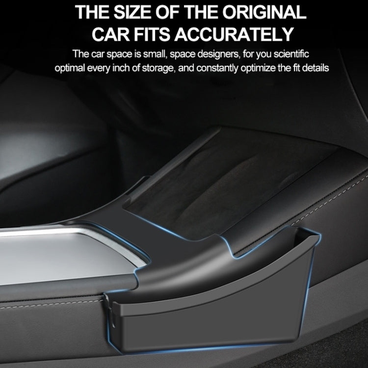 For Tesla Model Y / 3 Center Side Storage Box Side Organizer Saddle Box Interior Modification Accessories, Center Side Storage Box
