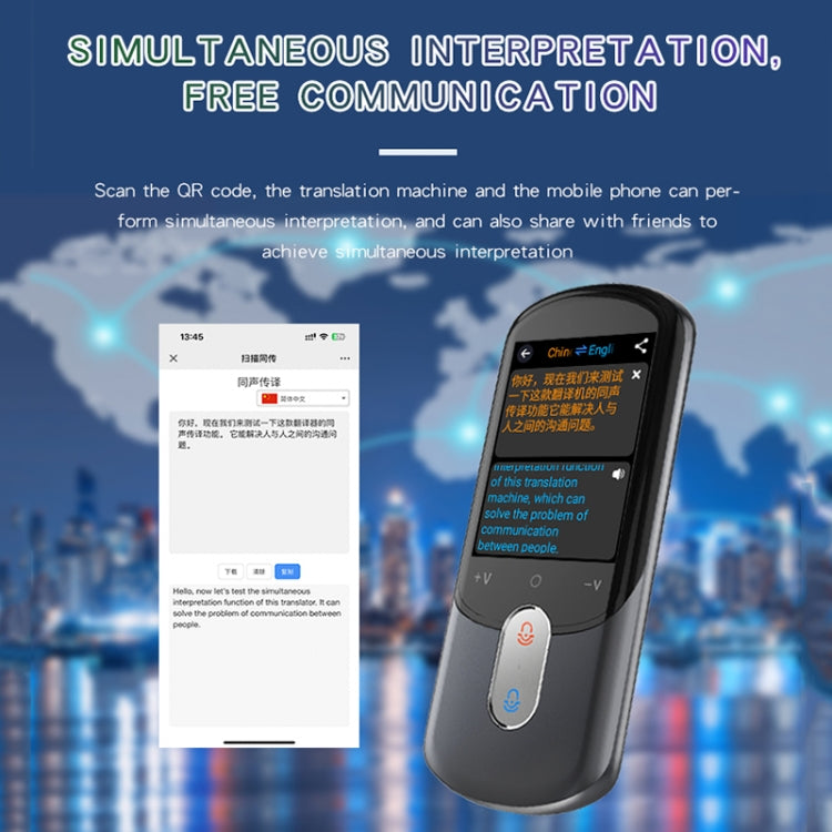 2.88-inch HD Screen WiFi Translator 139 Languages Voice Translator Photo Recording Translator Pen