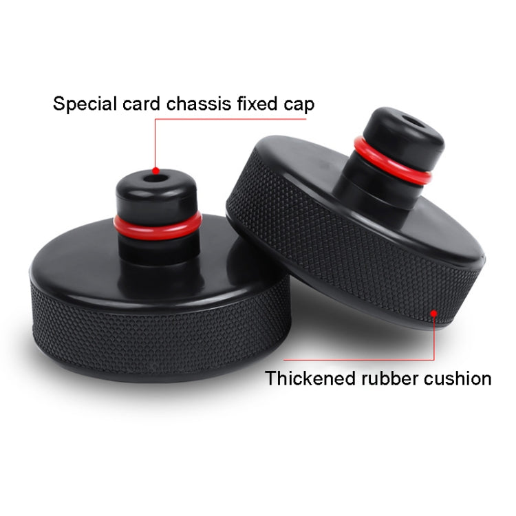 For Tesla Model Y / 3 Jack Underbody Shock Absorbing Rubber Mat, 4 pcs /Pack+Storage Bag, Single Pad