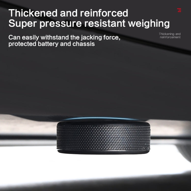 For Tesla Model Y / 3 Jack Underbody Shock Absorbing Rubber Mat, 4 pcs /Pack+Storage Bag, Single Pad