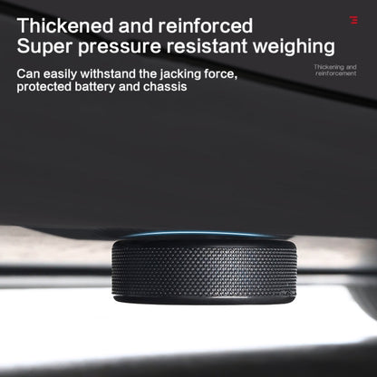 For Tesla Model Y / 3 Jack Underbody Shock Absorbing Rubber Mat, 4 pcs /Pack+Storage Bag, Single Pad