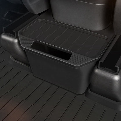 For Tesla Model Y Garbage Can Bin Accessories Rear Center Console Storage Box Organizer, Black