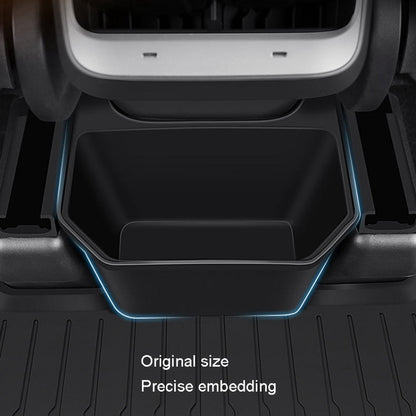 For Tesla Model Y Garbage Can Bin Accessories Rear Center Console Storage Box Organizer, Black