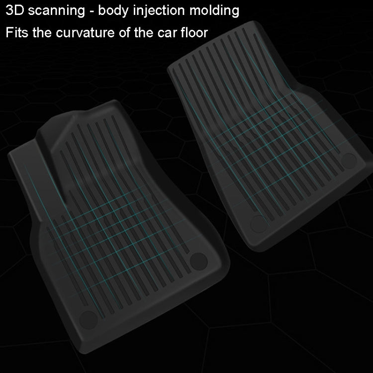 TPE Injection Car Foot Mats Interior Accessories, 3pcs /Set For Tesla Model Y, 3pcs /Set For Tesla Model 3, 6pcs /Set For Tesla Model Y Double Layer, 6pcs /Set For Tesla Model 3 Double Layer