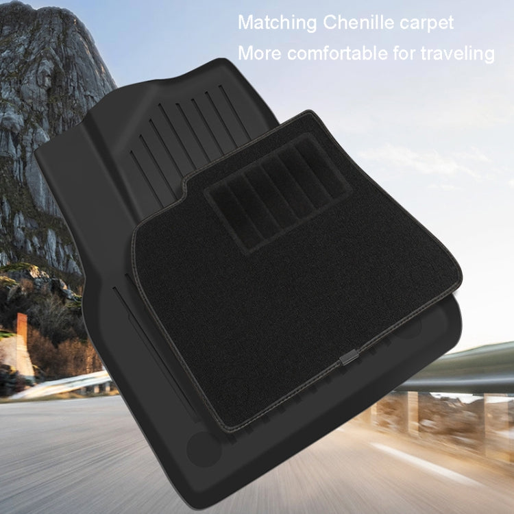 TPE Injection Car Foot Mats Interior Accessories, 3pcs /Set For Tesla Model Y, 3pcs /Set For Tesla Model 3, 6pcs /Set For Tesla Model Y Double Layer, 6pcs /Set For Tesla Model 3 Double Layer