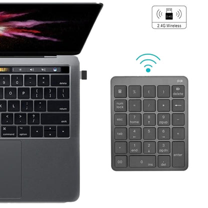 KN-980 28 Keys Portable Wireless Digital Quiet Keypad Computer External Digital Password Keypad
