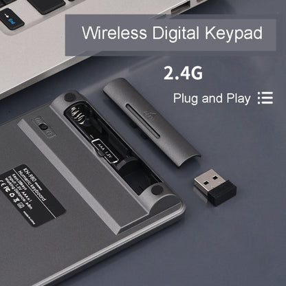 KN-980 28 Keys Portable Wireless Digital Quiet Keypad Computer External Digital Password Keypad