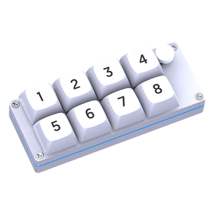 MKESPN Shortcut Macro Defined Wired Samll Keypad Single Handed Gaming Keyboard, MKESPN K806 (White, MKESPN K806 (Transparent)
