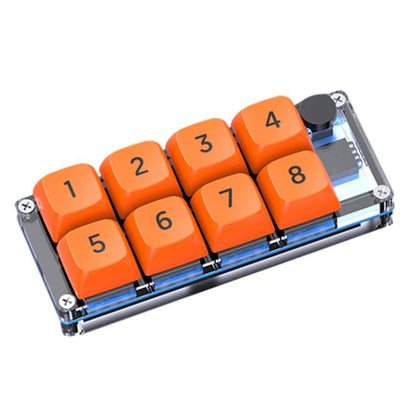 MKESPN Shortcut Macro Defined Wired Samll Keypad Single Handed Gaming Keyboard, MKESPN K806 (White, MKESPN K806 (Transparent)