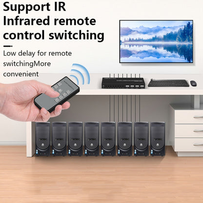 FJGEAR FJ-U804 8 In 4 Out USB2.0 Sharing Switch Extender, FJ-U804