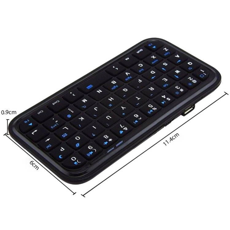 49 Keys Wireless Bluetooth Mini Keyboard Multi System Universal Portable Keypad, 202120 (Black)