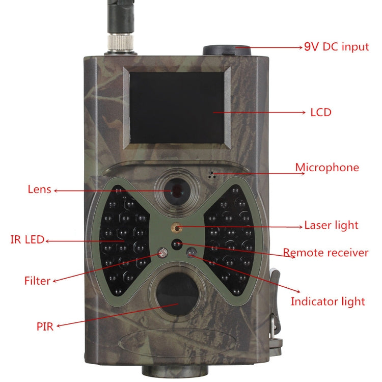 20MP 1080P Wild Camera Night Vision MMS Infrared Hunter Camera, HC-350M