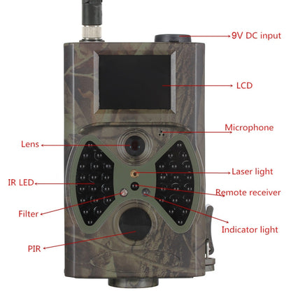 20MP 1080P Wild Camera Night Vision MMS Infrared Hunter Camera, HC-350M
