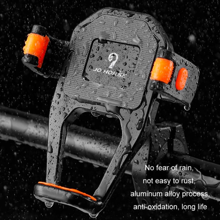 JO HORSE Aluminum Alloy Bicycle Riding Mobile Phone Navigation Roller Fixed Bracket, Titanium Handlebar