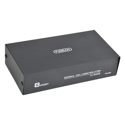FJGEAR FJ-2008 VGA Splitter 1 In 8 Out Computer Vedio Output Splitter, EU Plug, FJ-2008 EU Plug