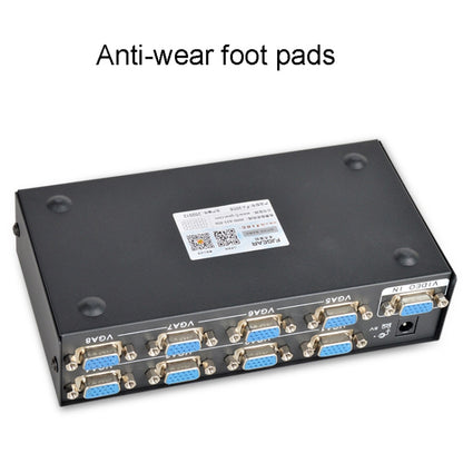 FJGEAR FJ-2008 VGA Splitter 1 In 8 Out Computer Vedio Output Splitter, EU Plug, FJ-2008 EU Plug