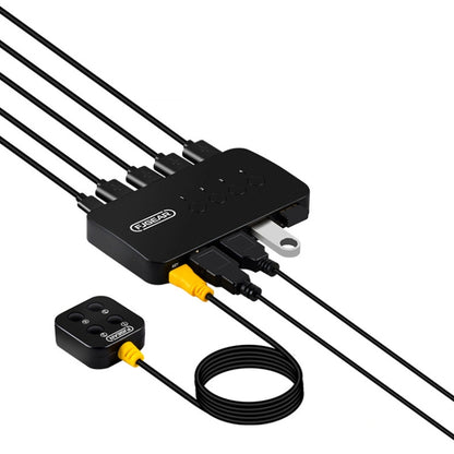 FJGEAR FJ-U404 USB2.0 4 In 4 Out Sharing Switcher With Controller, J-U404