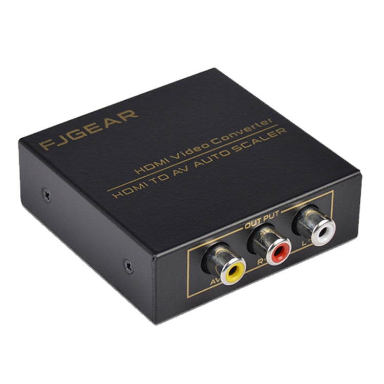 FJGEAR FJ-HA1308 HDMI To AV Converter Support NTSC PAL With Auto Screen Scaling, FJ-HA1308