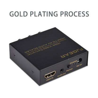 FJGEAR FJ-HA1308 HDMI To AV Converter Support NTSC PAL With Auto Screen Scaling, FJ-HA1308