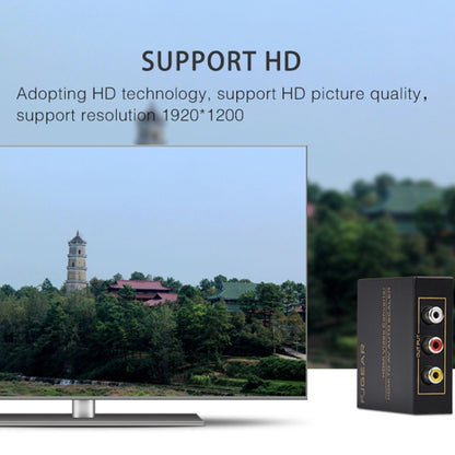 FJGEAR FJ-HA1308 HDMI To AV Converter Support NTSC PAL With Auto Screen Scaling, FJ-HA1308