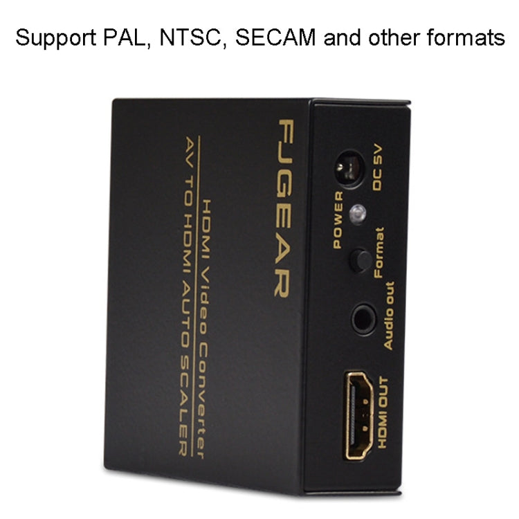 FJGEAR FJ-AH1308 AV To HDMI Converter With Auto Scaling, FJ-AH1308
