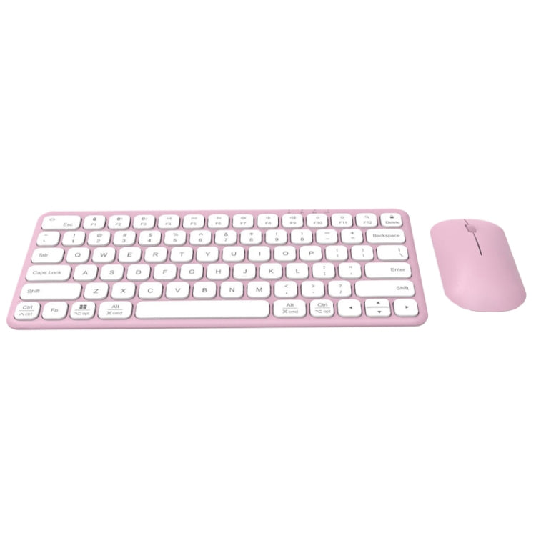 B087 2.4G Portable 78 Keys Dual Mode Wireless Bluetooth Keyboard And Mouse, Keyboard Pink, Keyboard Mouse Set White, Keyboard Mouse Set Green, Keyboard Mouse Set Pink