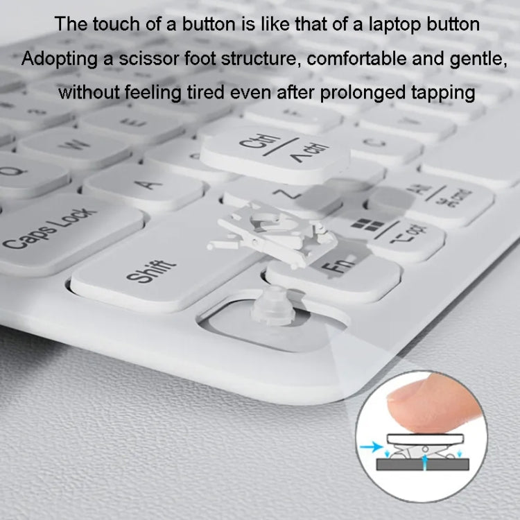 B087 2.4G Portable 78 Keys Dual Mode Wireless Bluetooth Keyboard And Mouse, Keyboard Pink, Keyboard Mouse Set White, Keyboard Mouse Set Green, Keyboard Mouse Set Pink