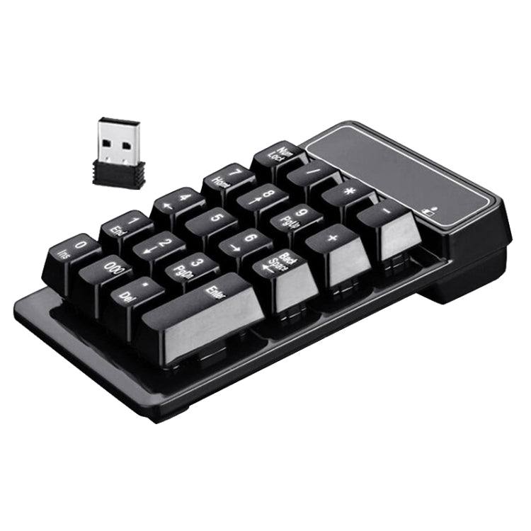 K3 19 Key 2.4G Wireless Mini Digital Keyboard Suspension Machinery Keypad, K3 (Black)