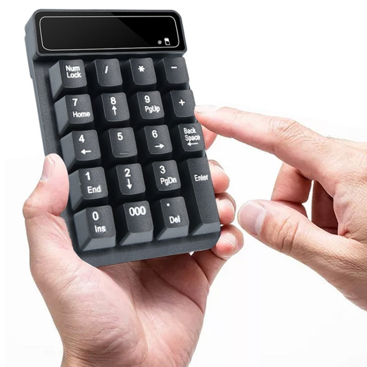 K3 19 Key 2.4G Wireless Mini Digital Keyboard Suspension Machinery Keypad, K3 (Black)
