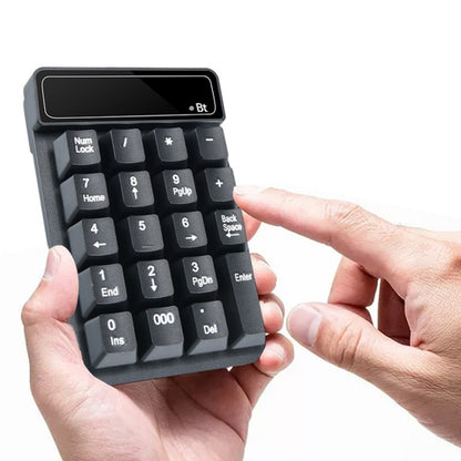 K6 19 Key Mini Wireless Bluetooth Digital Keyboard Suspended Mechanical Universal Keypad 4.0, K6 (Black)