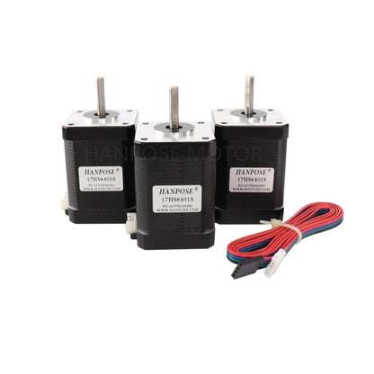 HANPOSE  17HS6401S 12V 1.7A 60mm 70N.cm  4-lead Stepper Motor, 17HS6401S