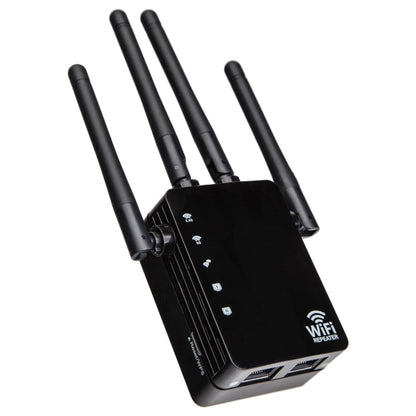 5G/2.4G 1200Mbps WiFi Range Extender WiFi Repeater With 2 Ethernet Ports, US Plug Black, EU Plug White, EU Plug Black, US Plug White