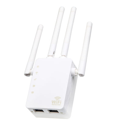 5G/2.4G 1200Mbps WiFi Range Extender WiFi Repeater With 2 Ethernet Ports, US Plug Black, EU Plug White, EU Plug Black, US Plug White