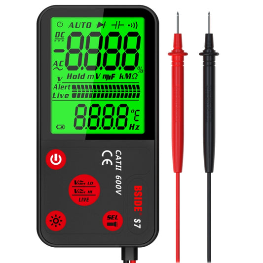 BSIDE ADMS7 Smart Thin Digital Multimeter Counts DC AC Voltmeter, Standard Charging Model, Charging Model With Tool Package