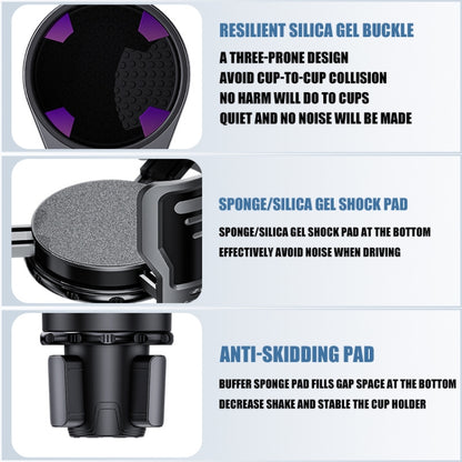 Multifunctional Car Water Cup Holder Drink Holder with Switch Lock, Small, Large
