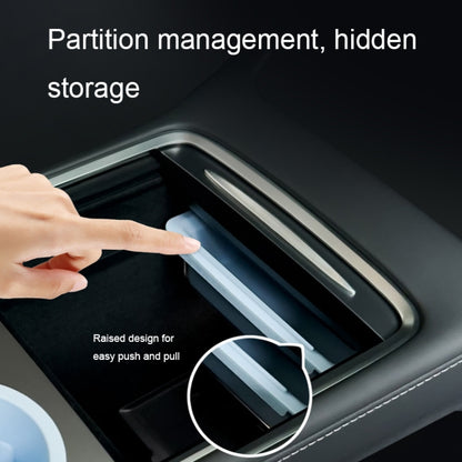For Tesla Model 3 / Y Center Armrest Storage Box Car Modification Accessories Central Storage Box