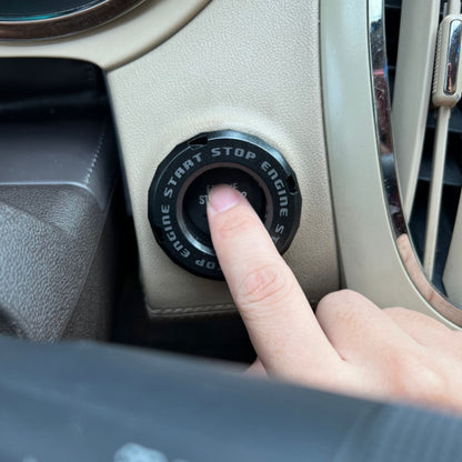 Car Motorcycle One-button Start Button Ignition Switch Rotating Protective Cover