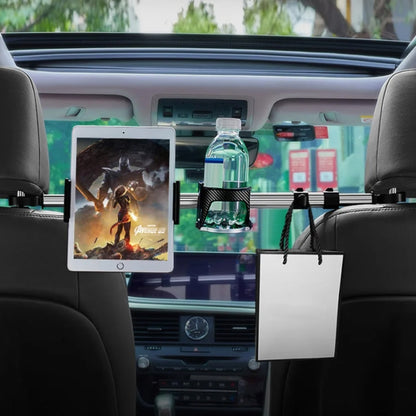Car Mobile Phone Holder Computer Holder Universal Aluminum Tube With Hook, 3 in 1
