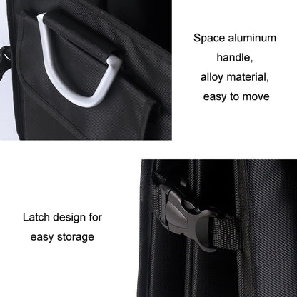 Car Trunk Storage Box Oxford Cloth Folding Organizer With Reflective Strips, Large Gray, Small Gray